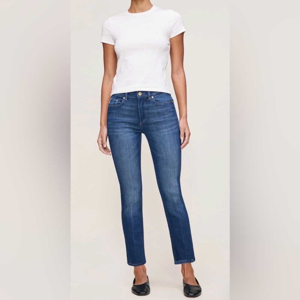 DL1961 Mara Straight Intrasculpt Mid Rise Ankle Jean